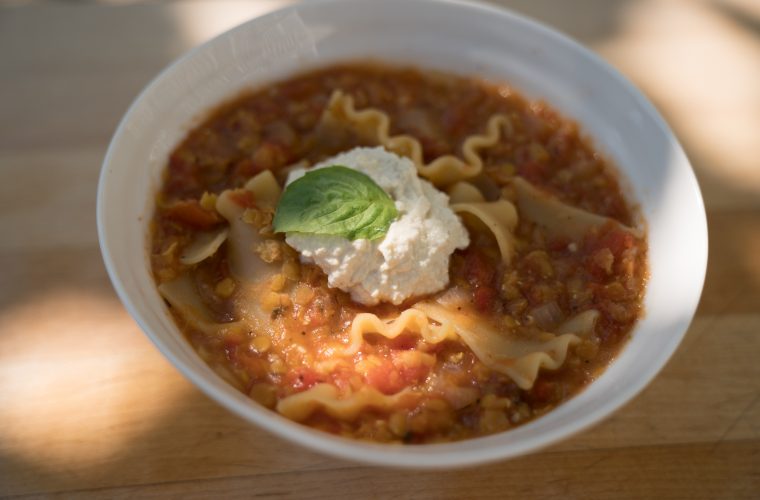 One-Pot Lasagna Soup